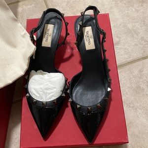 Valentino sling back pump 1.5 inch heel